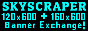 Skyscraper Ad Exchange = 160x600 + 120x600 Skyscrapers