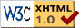Skyscraper Banner Exchange uses valid XHTML 1.0.